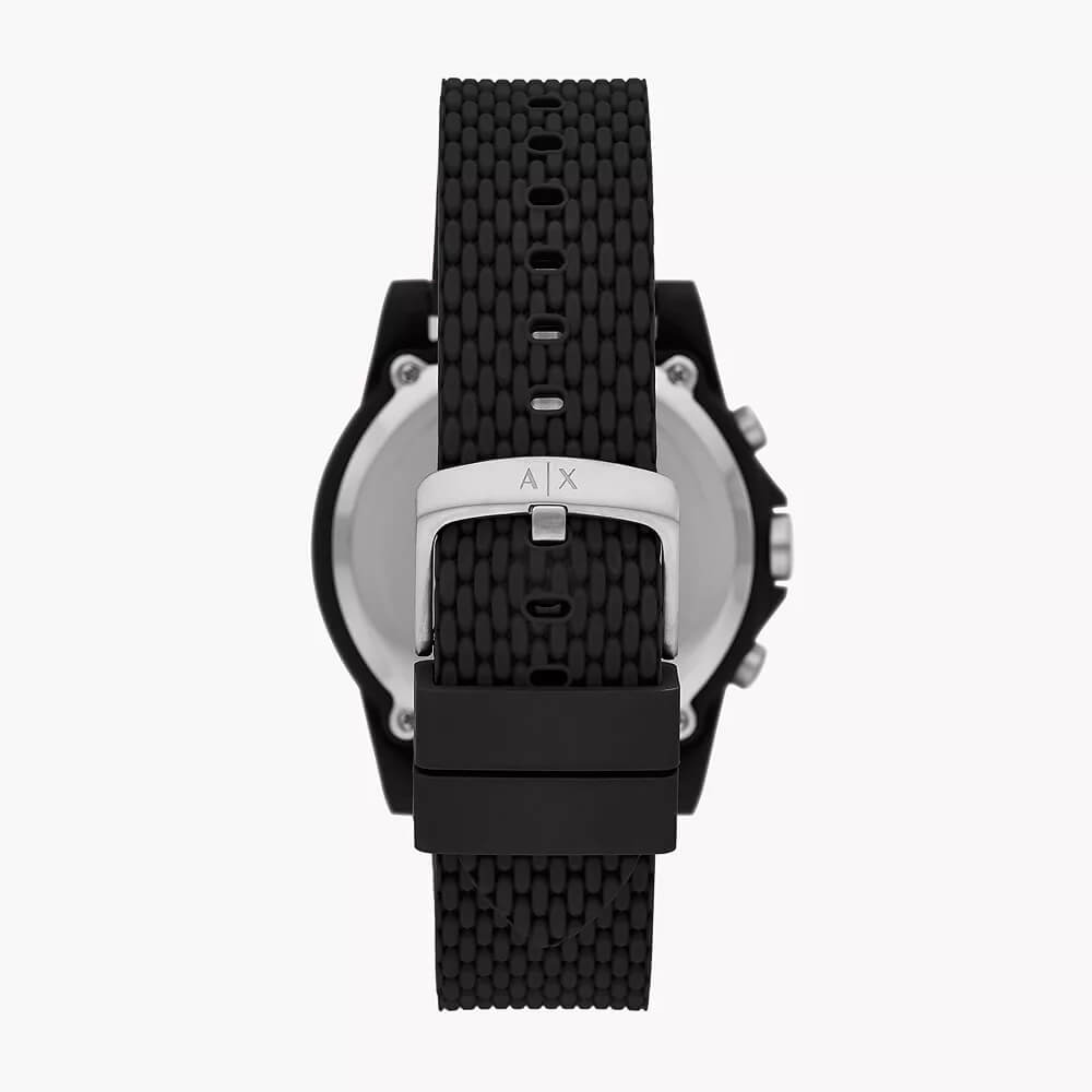 Exchange Chronograph Black Silicone Watch