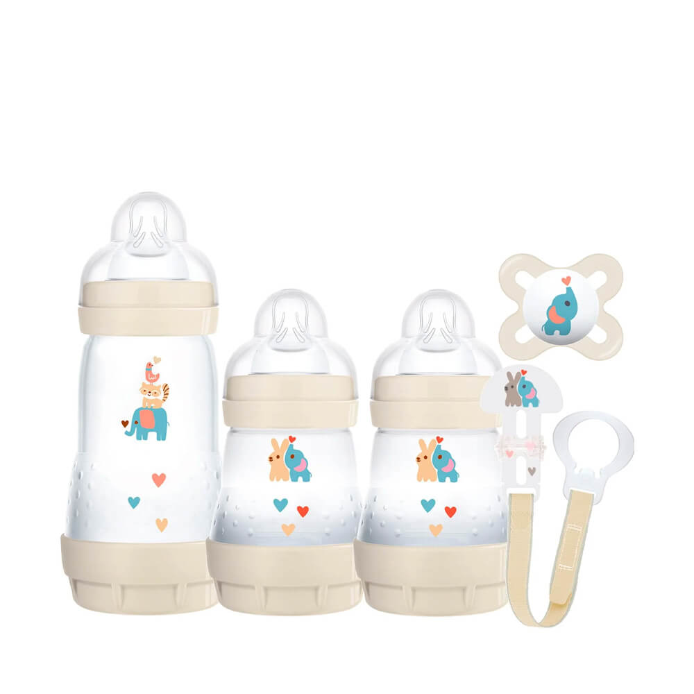 BIBS Dummy Clip Braided - Ivory/Blush
