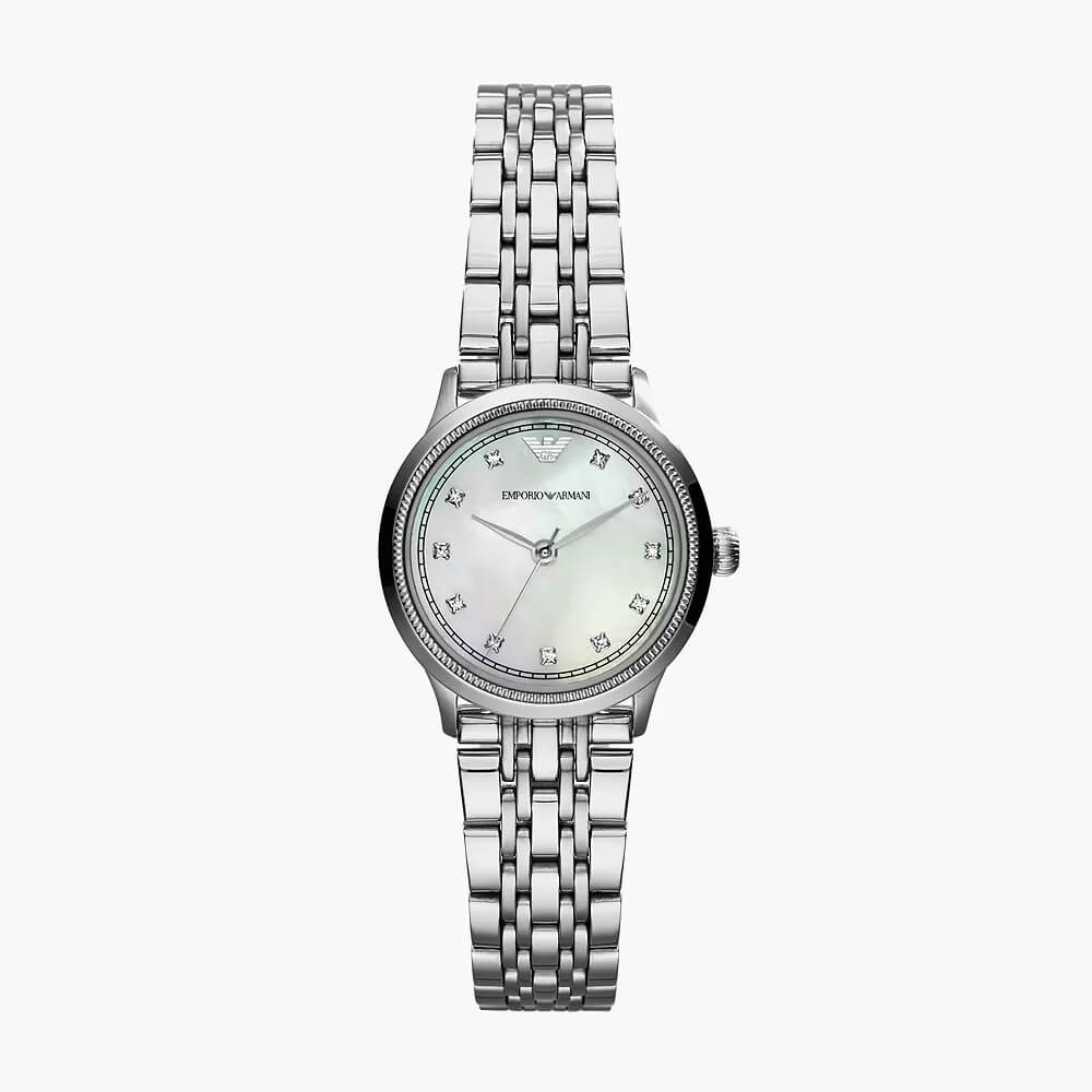 Emporio Armani Women's Two-Hand Gold-Tone Stainless Steel Watch