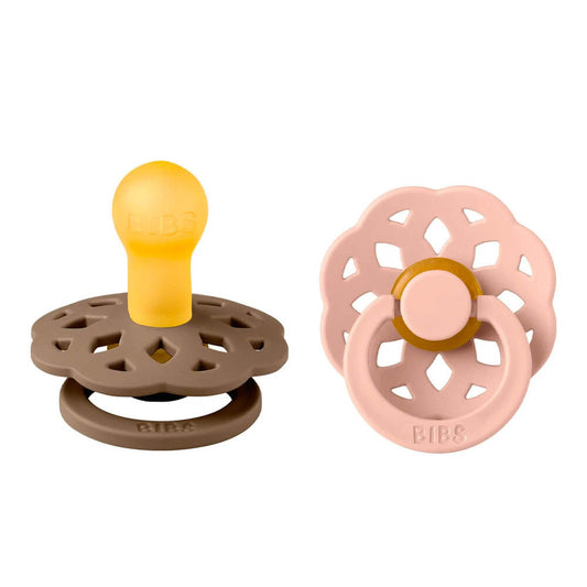 BIBS Boheme Schnuller Größe 1 (2er-Pack) - Dark Oak/Blush