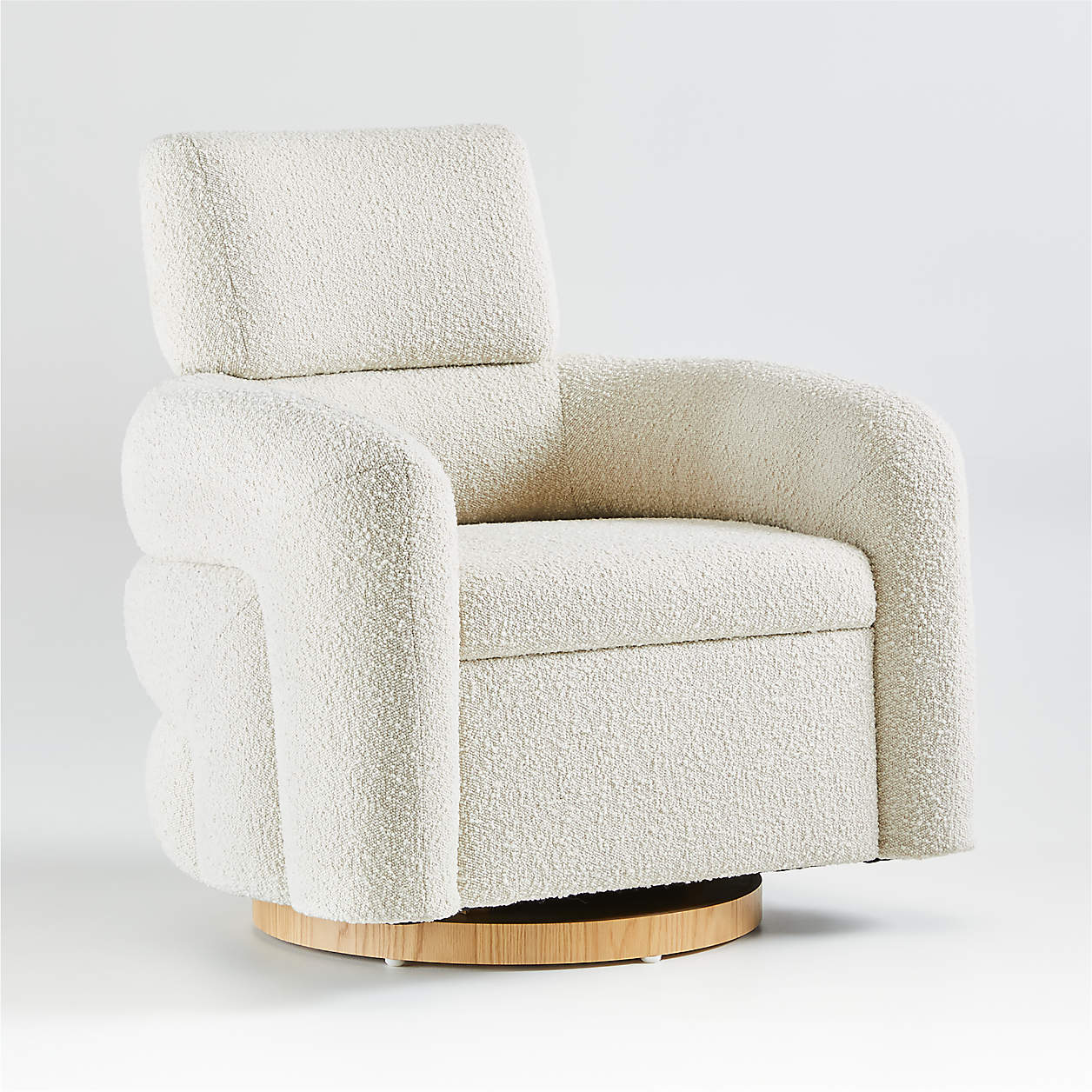 Snow Boucle Nursery Rocking Chair