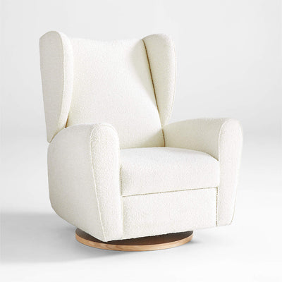 Snoozer Cream Boucle Nursery Swivel