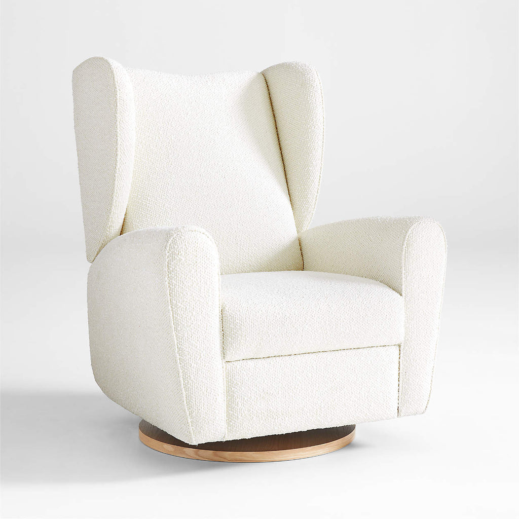Elektrischer Liegesessel „Seesaw“ aus Bouclé in Creme