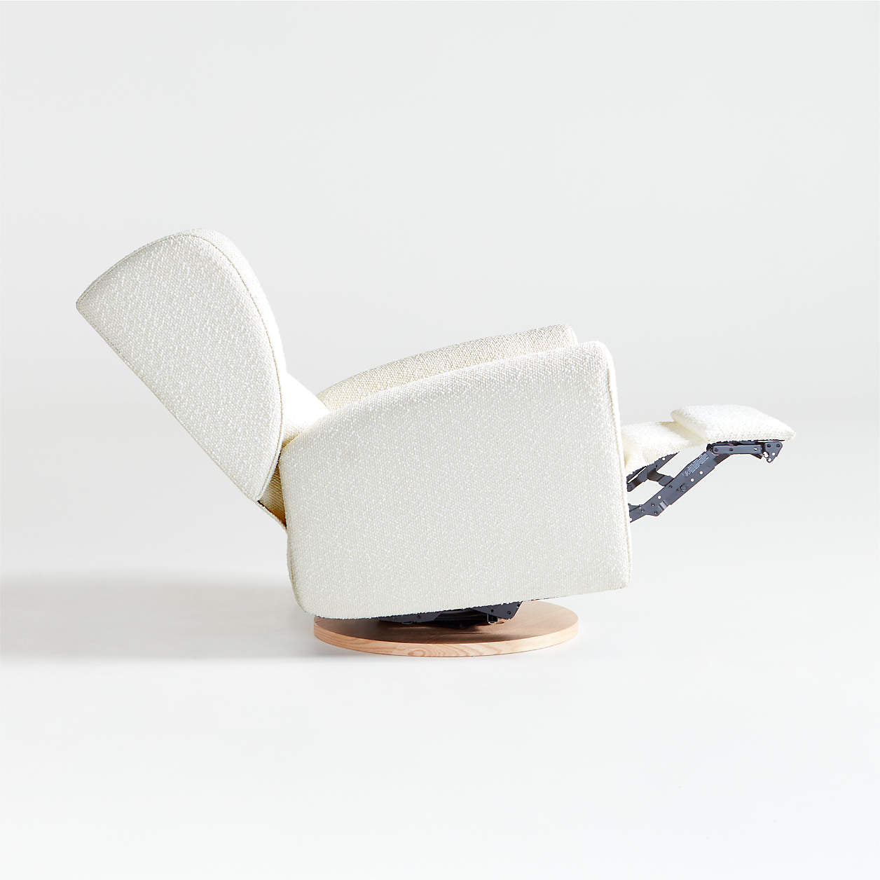 Snoozer Cream Boucle Nursery Swivel