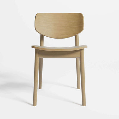 Chaise de salle à manger en bois dur noir Pali