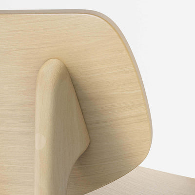 Chaise de salle à manger en bois dur noir Pali